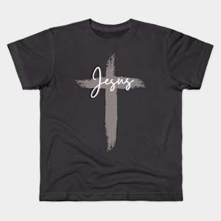 Jesus And Cross Kids T-Shirt